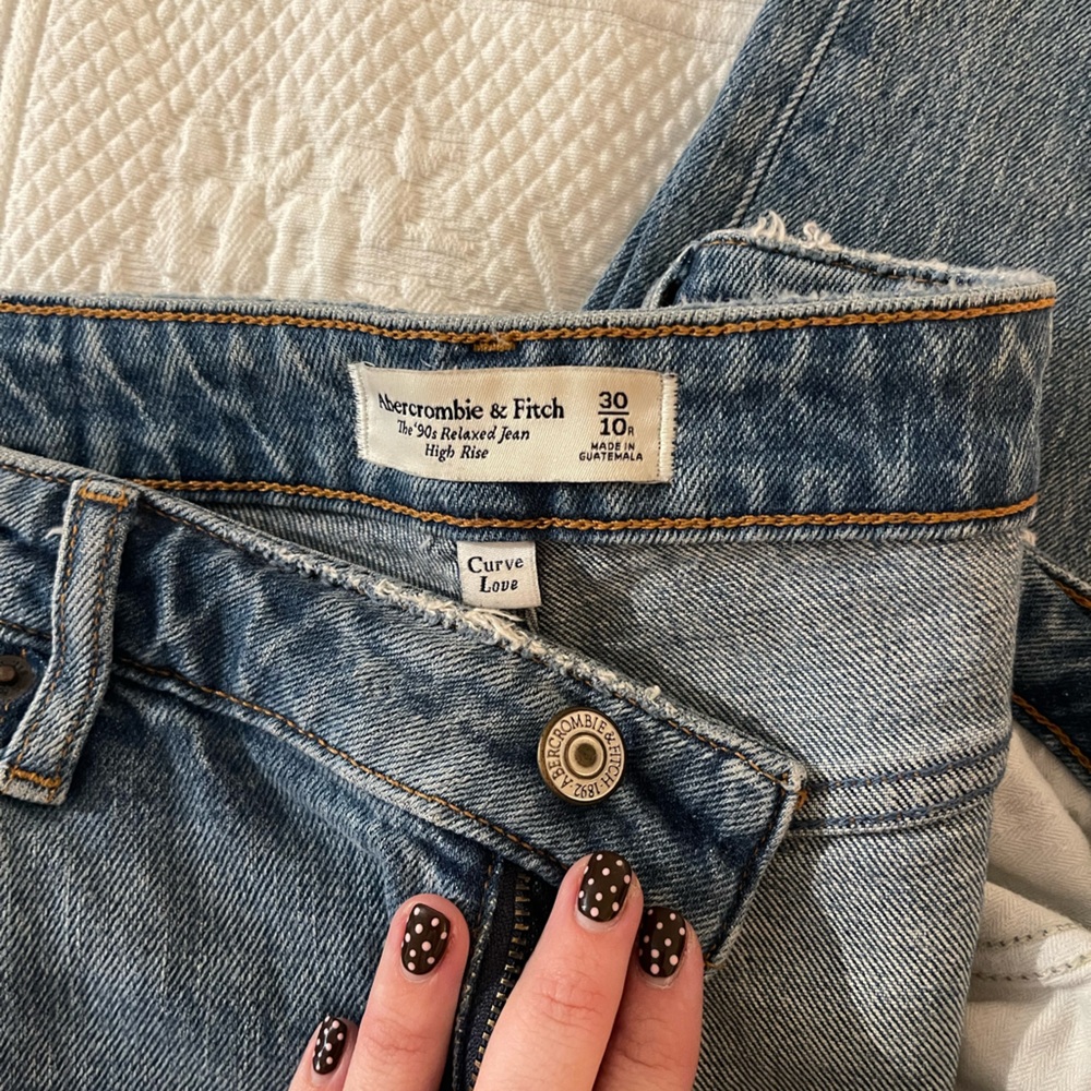 Abercrombie & Fitch High Rise Blue Jeans